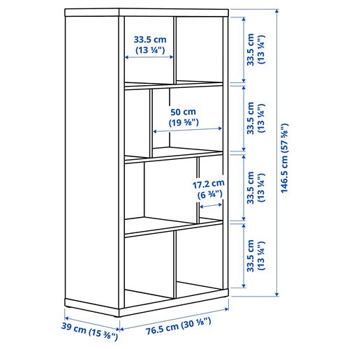 IKEA - KALLAX, Open Shelving Unit, green, 147x77 cm