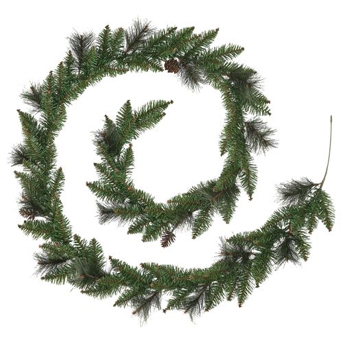 IKEA - VINTERFINT, artificial wreath, green, 3 m