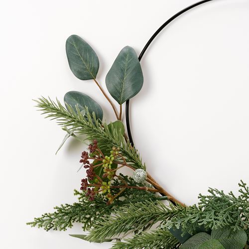 IKEA - VINTERFINT, artificial wreath, green, 45 cm