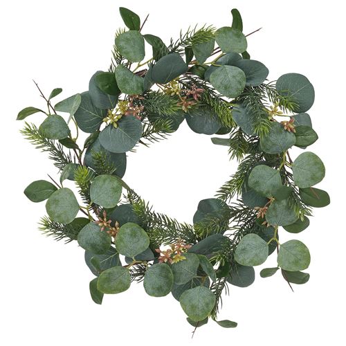 IKEA - VINTERFINT, artificial wreath, green, 45 cm