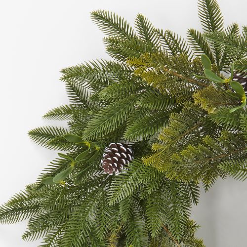 IKEA - VINTERFINT, artificial wreath, green, 60 cm