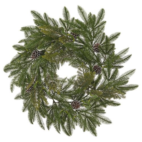 IKEA - VINTERFINT, artificial wreath, green, 60 cm