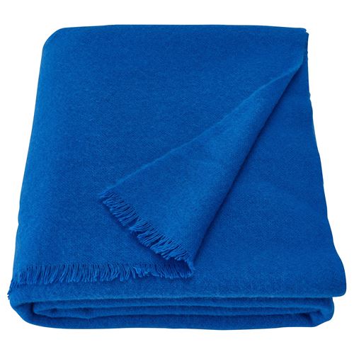 IKEA - STOCKHOLM 2025, throw, bright blue, 150x200 cm