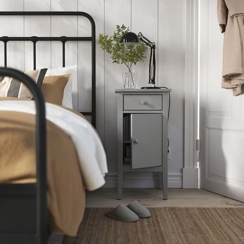 IKEA - GULLABERG, bedside table, grey, 38x40x75 cm