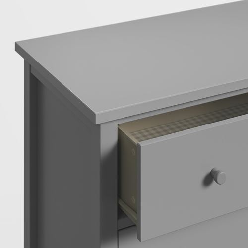 IKEA - GULLABERG, chest of 3 drawers, grey, 99x48x100 cm
