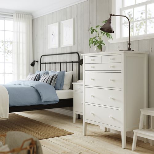 IKEA - GULLABERG, chest of 6 drawers, white, 89x48x122 cm