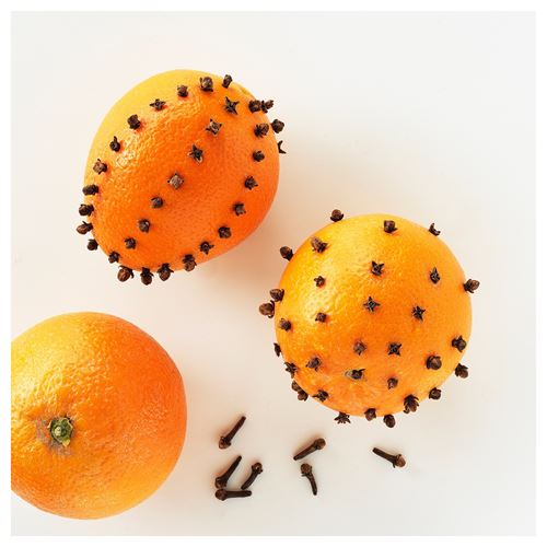 IKEA - VINTERFINT, cam kapta kokulu mum, kırmızı, 40 saat