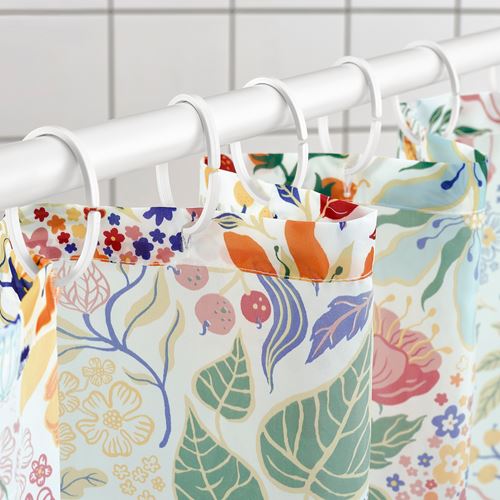 IKEA - STRANDLUMMER, shower curtain, multicolour, 180x200 cm