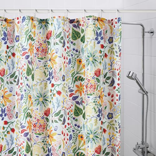 IKEA - STRANDLUMMER, shower curtain, multicolour, 180x200 cm