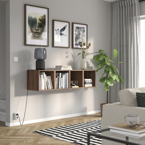 IKEA - EKET, dolap kombinasyonu, ceviz görünümlü, 140x35x35 cm