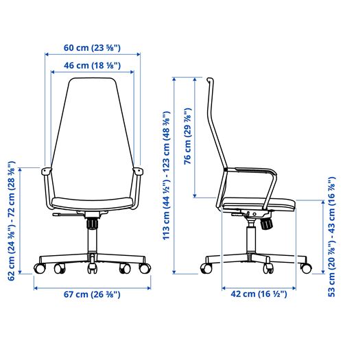 IKEA - HUVUDSPELARE, gaming chair, black