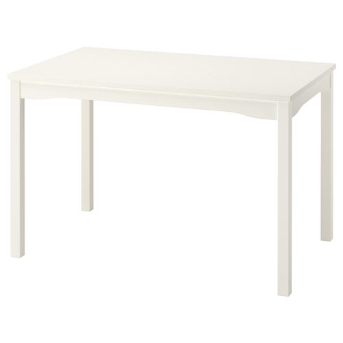 IKEA - HAUGA, kitchen table, white, 118x74 cm