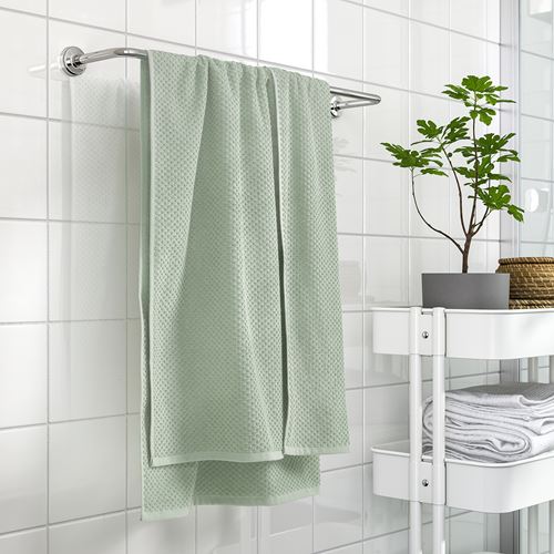 IKEA - GULVIAL, bath sheet, pale grey-green, 70x140 cm