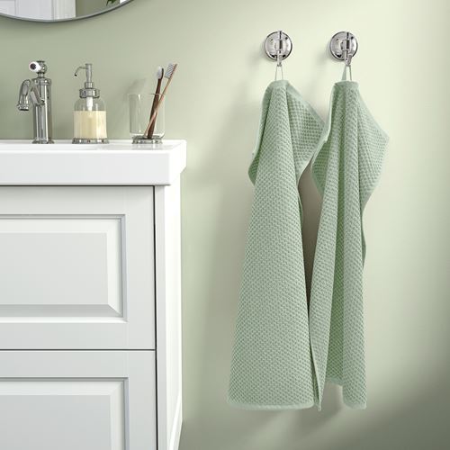 IKEA - GULVIAL, hand towel, pale grey-green, 40x70 cm