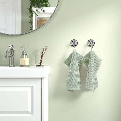 IKEA - GULVIAL, hand towel, pale grey-green, 30x30 cm