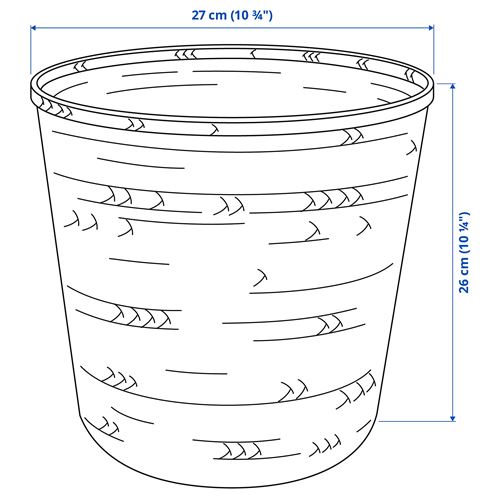 IKEA - KLYNNON, bamboo plant pot, bamboo, 24 cm