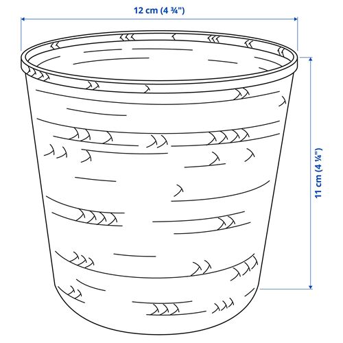 IKEA - KLYNNON, bamboo plant pot, bamboo, 9 cm