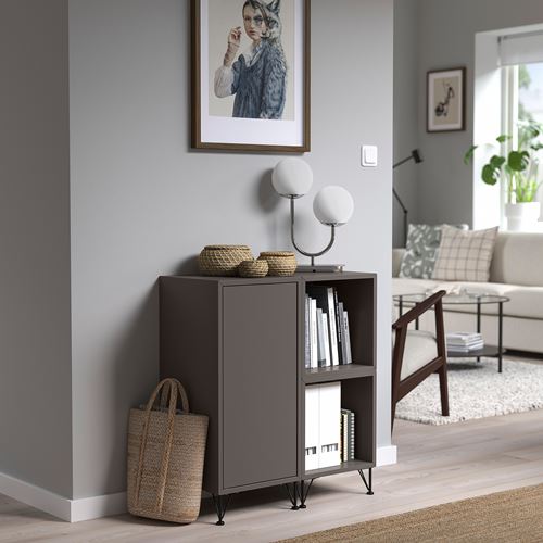 IKEA - EKET, storage combination, dark grey, 70x35x80 cm