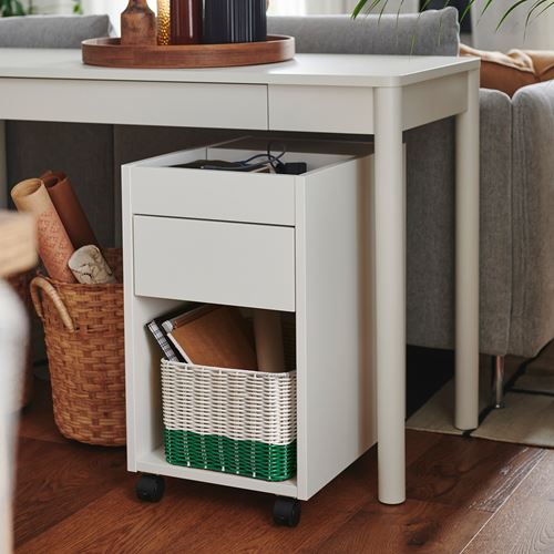 IKEA - DJURTRANARE, sepet, beyaz-yeşil, 25x35x19 cm