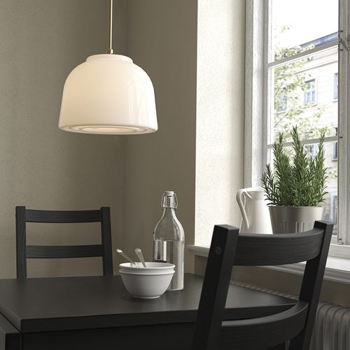 IKEA - MUDDERVERK, sarkıt lamba, beyaz-pirinç rengi, 29 cm