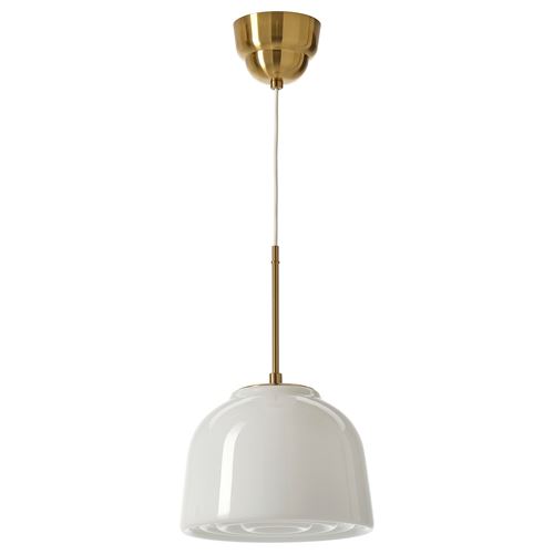IKEA - MUDDERVERK, sarkıt lamba, beyaz-pirinç rengi, 29 cm