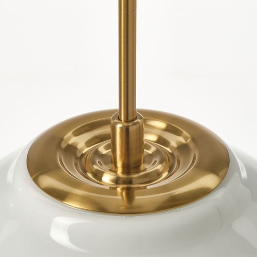 IKEA - MUDDERVERK, pendant lamp, brass-white