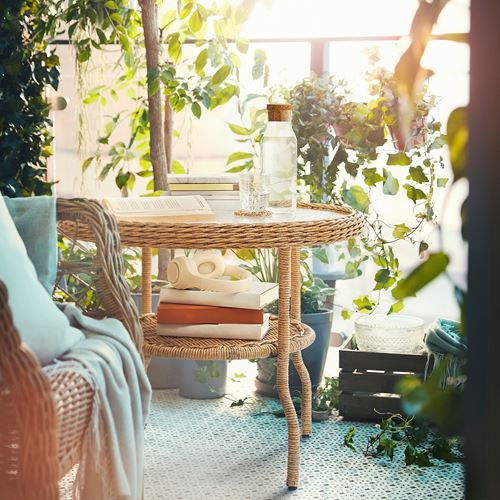 IKEA - RISHOLMEN, bahçe sehpası, kahverengi