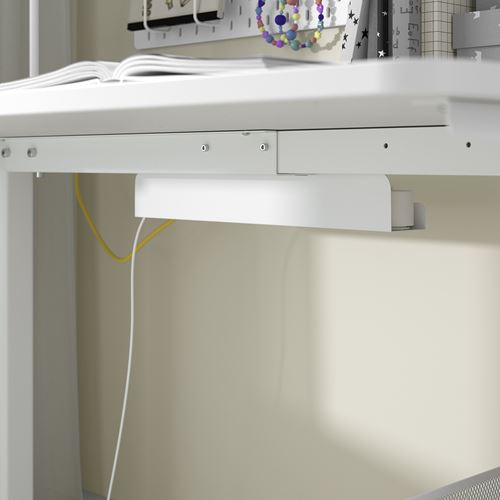 IKEA - RELATERA, height adjustable children's desk, white, 117x60 cm