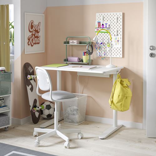 IKEA - RELATERA, kid's desk, white, 90x60 cm