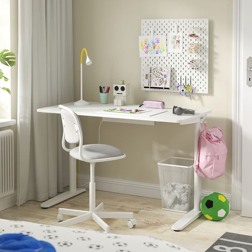 IKEA - RELATERA, kid's desk, white, 117x60 cm