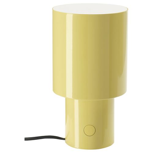 IKEA - SPETSBOJ, table lamp, yellow, 22 cm