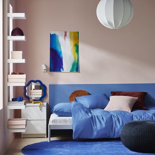 IKEA - PILTANDVINGE, single duvet cover sets, blue, 150x200/50x60 cm