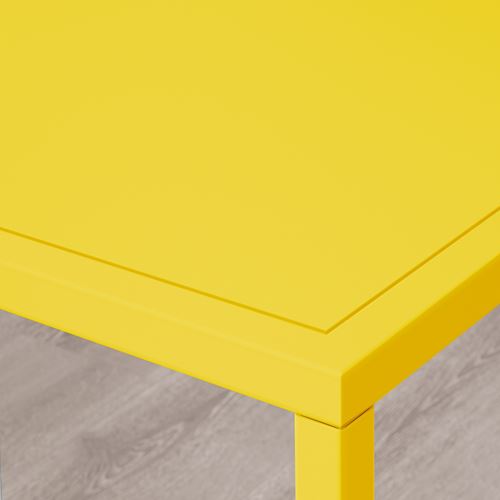 IKEA - VITTSJÖ, Open Shelving Unit, yellow-glass, 51x175 cm