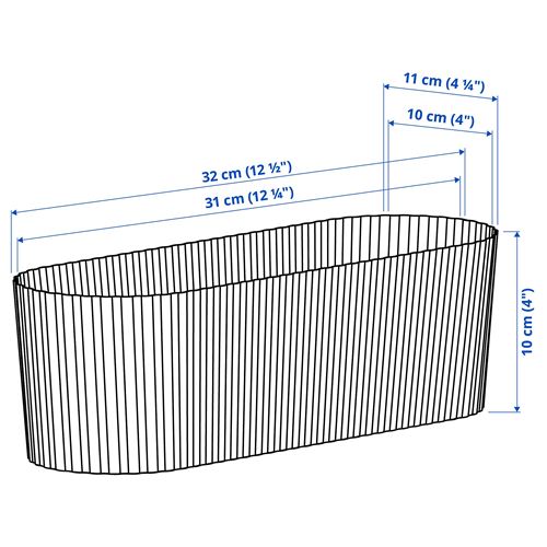 IKEA - APPELROS, çelik saksı, kırık beyaz, 9 cm