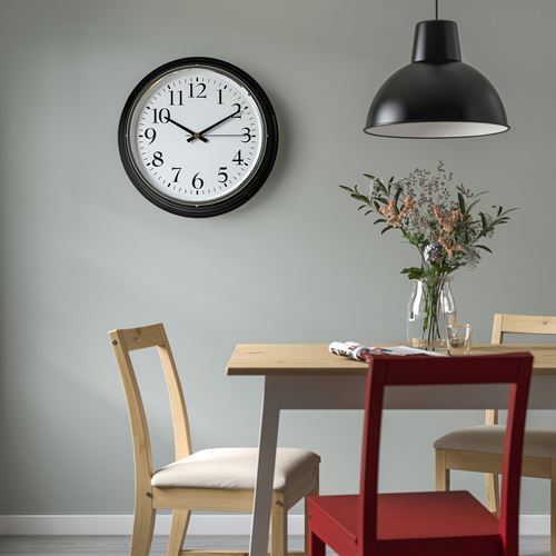 IKEA - BRAVUR, wall clock, black