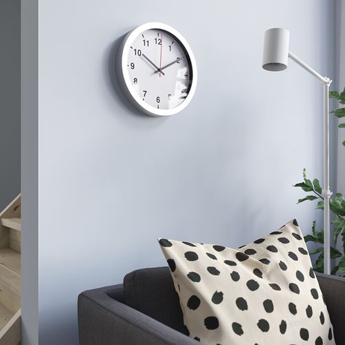 IKEA - TJALLA, wall clock, grey, 28 cm