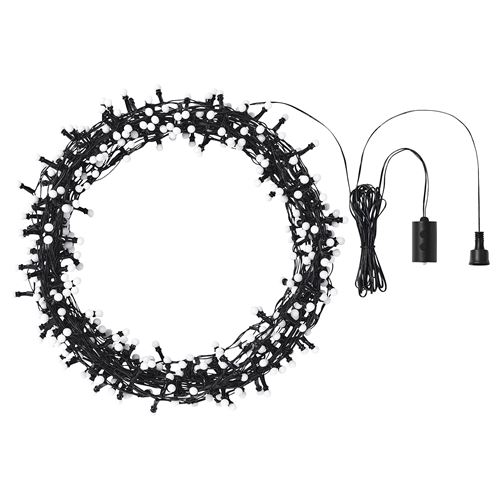 IKEA - STRALA, lighting chain, black, 20 m