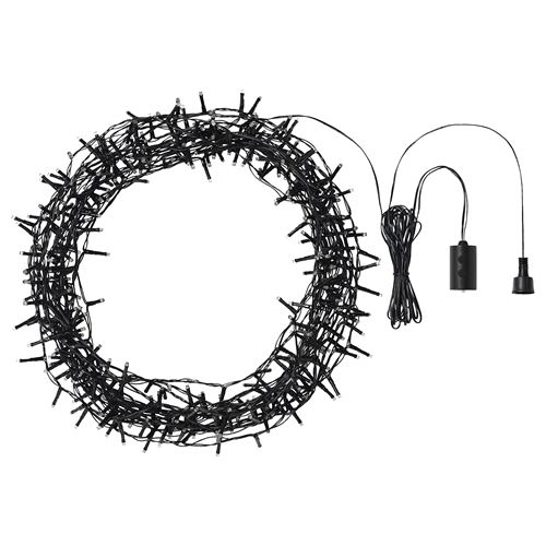 IKEA - STRALA, lighting chain, black, 20 m