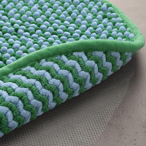 IKEA - TOFTBO, banyo paspası, yeşil-mavi, 55 cm