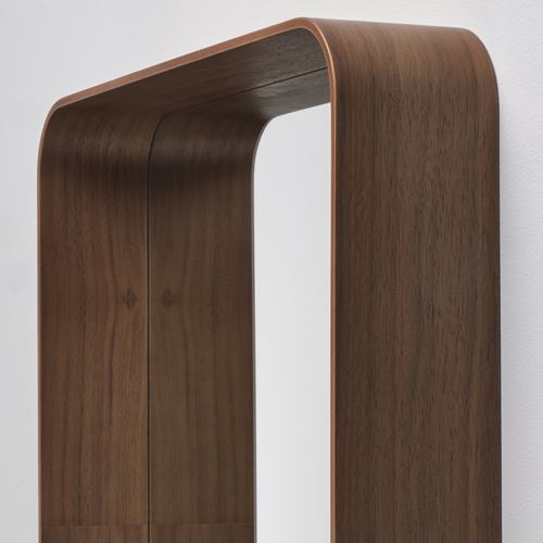 IKEA - DVARGSYREN, duvar aynası, ceviz kaplama, 28x37 cm