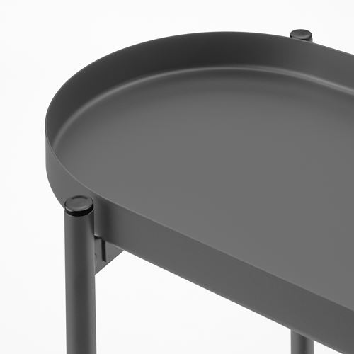 IKEA - OLIVBLAD, plant stand, dark grey, 56 cm