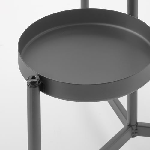 IKEA - OLIVBLAD, plant stand, dark grey, 58 cm