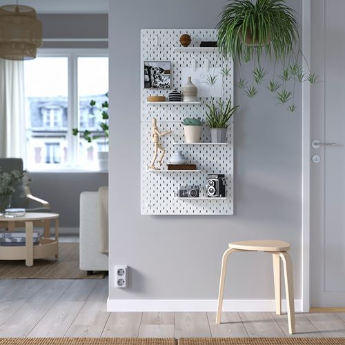 IKEA - SKADIS, çok amaçlı pano parçası, beyaz
