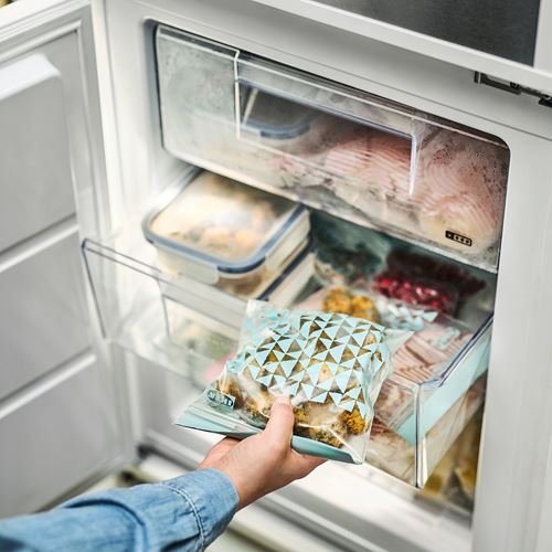 IKEA - ISTAD, resealable bag, pale grey-green, 1 l