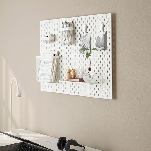 IKEA - SKADIS, çok amaçlı pano parçası, beyaz