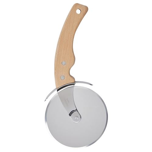IKEA - GRILLTIDER, dough cutter, stainless steel/beech, 22 cm