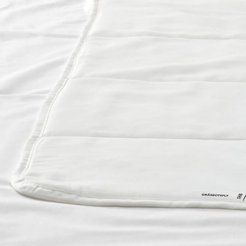IKEA - GRASROTSFLY, single duvet, white, cool