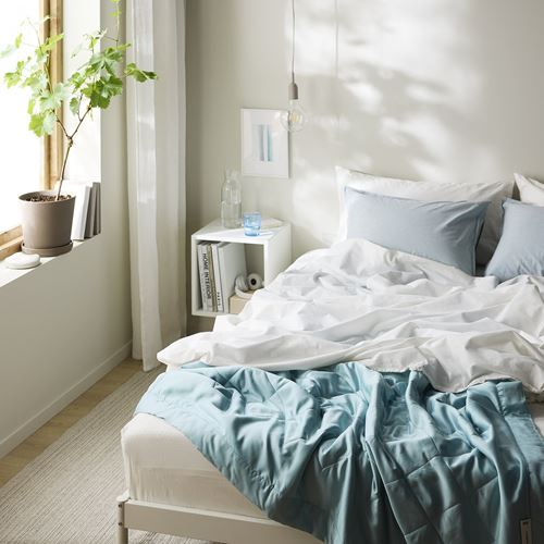 IKEA - BLANEPETA, single duvet, light blue, cool