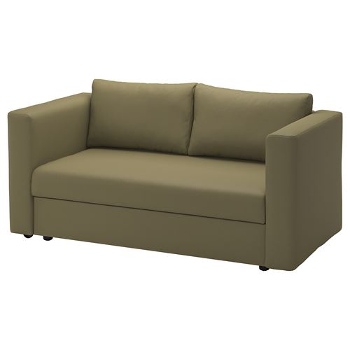 IKEA - SKÖNABACK, 2-seat sofa-bed, vissle yellow/green