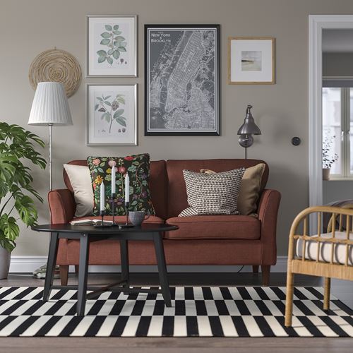 IKEA - EKHOLMA, 2-seat sofa, kilanda brown-red